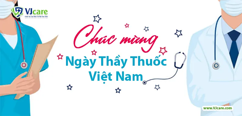Chuc mung ngay thay thuoc Viet Nam banner vjcare 2023