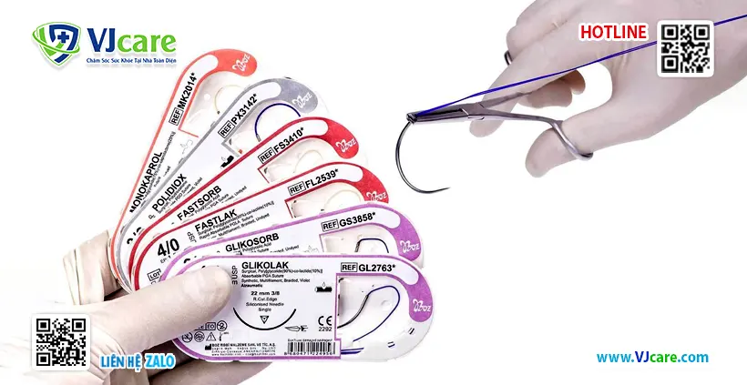 Chỉ tự tiêu trông như thế nào? Phân biệt chỉ khâu y tế 3 chi tu tieu absorbable sutures